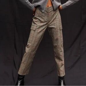 Thakoon classic plaid cargo pants sz 2 $225